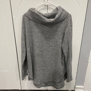 St John's Bay Grey Cowl Neck Long Sleeve